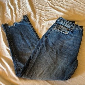 We The Free women’s jeans, distressed, and raw hems, size 26